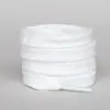 Cadarço branco de algodão puro plano branco puro branco arroz branco cabeça de concha preta anos 1970 tênis de lona branco cadarço masculino e feminino corda