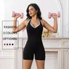 Mono de Yoga de Estilo Europeo y Americano Transfronterizo con Cuello Halter Hueco, Sin Costuras, Levanta Glúteos, Espalda Bonita, Ropa Moldeadora para Fitness y Running