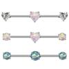 Pendientes Aobao transfronterizos de Europa y Estados Unidos de Gaibei, pendientes en forma de corazón, pendientes de acero inoxidable, pendientes de 1,6 x 38, fabricantes de pendientes en stock