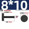 Parafusos Gb835 Cabeça Chata Preta Apertados à Mão, Serrilhados de Ferro Galvanizado com Zinco Preto, Parafusos de Cabeça Grande Apertados à Mão de Zinco Preto M3*M10 mm