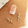 Accesorios de Arte para Uñas Estilo New Punk Transfronterizos, Cruces para Uñas de Celebridades de Internet, Corazón, Estrella de Cuatro Puntas, Decoraciones de Uñas de la Emperatriz Viuda