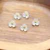 Una Variedad de Mini Pétalos Pequeños de Resina Crema Pulsera Trenzada Hecha a Mano con Cuentas Material para Enrollar Accesorios DIY
