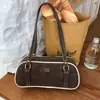 Bolso tipo almohada transfronterizo simple y moderno para mujer, bolso de hombro retro de color contrastante para otoño e invierno, bolso de hombro para commuting, bolso de alta gama