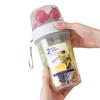 Caixa de Almoço Selada Portátil com Fruteira de Plástico de Grau Alimentício de Camada Dupla Multiuso
