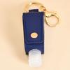 Estuche de Cuero Portátil Tipo T sin Desinfectante de Manos Llavero Colgante de Cintura Set de Almacenamiento de Desinfectante Botella Desinfectante de Manos Estuche Protector de Cuero