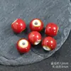 Accesorios DIY Joyería Flor Esmaltada Cuentas Cerámicas Redondas 6-18mm Pulsera Collar Material para Ensartar Paquete Cuentas de Porcelana con Agujero Grande