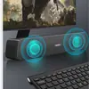 Audio de Computadora Escritorio Hogar Bluetooth Altavoz Pequeño Portátil USB con Cable Multimedia Subwoofer Altavoz de Escritorio