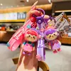 Lindo chaveiro de cerejinha fresco feminino pingente requintado para mochila de estudante chaveiro de boneca de desenho animado presente
