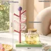 Suporte de copo de bancada com bola rosa, escorredor invertido para canto de café em casa, suporte de armazenamento de copos para mesa