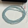 Pulsera de apatita azul natural semiacabada para bricolaje, collar de clavícula, cuentas de apatita azul claro, accesorios con cuentas