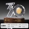 Trofeo de Cristal Creativo Insignia de Aniversario Hecha a Medida Medalla Incrustada Trofeo de Alta Gama Hecho a Medida para Empleados Destacados
