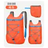 Mochila plegable portátil ultraligera para senderismo al aire libre, mochila de viaje para hombres y mujeres, bolsa de almacenamiento tipo piel, logotipo con impresión personalizada