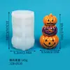 Molde de calabaza fantasma de Halloween más vendido, molde de linterna de calabaza de resina con vela de calabaza perfumada, 3 piezas