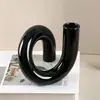 Florero de Tubo de Ensayo de Vidrio, Contenedor Pequeño para Plantas de Diámetro Reducido, Decoración Sencilla para Sala de Estar, Recipiente para Arreglos Florales, Decoración de Lujo Ligero de Gama Alta