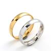 Acessórios transfronteiriços anel de aço titânio 4mm arco liso casal aço inoxidável anel de beleza fina anel joalheria fabricantes femininos