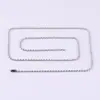 Corrente Fina de Contas K2.4Mm Galvanizada Branca Corrente Antifurto Corrente de Contas com Bolas Corrente para Etiqueta Acessórios para Joias DIY Material