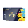 Cartão de Membro em PVC Personalizado Insígnia de Estudante Transparente Cartão VIP Cartão Plástico com Tarja Magnética Personalizado Impressão de Cartão de Permissão de Trabalho