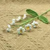 Tricô de Lã Flor Branch Myosotis Dia do Professor Natal Crochê Feito à Mão Buquê de 7 Flores Myosotis Presente Transfronteiriço