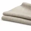 Tecido de algodão linho de bambu em cor lisa, material de vestuário de algodão linho artístico e leve, textura de algodão linho de bambu, tecido plissado estilo chinês