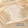 Pantaletas de Encaje Antibacteriano Ultra Delgadas Transpirables para Mujer de 10A, Boxer Briefs Antibacterianos Sin Costuras con Entrepierna Extendida de Cintura Alta