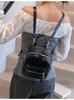 Mini Mochila Transfronteiriça para Mulheres, Tendência Outono 2026, Alta Qualidade, Acolchoada, Casual, Versátil, Pequena Mochila de Viagem