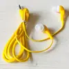 Presentes promocionais atacado de fábrica 370 cabeça de cabaça Linha de macarrão intra-auricular MP3 máquina correspondente fones de ouvido em estoque tampões de ouvido coloridos
