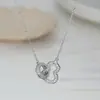 Cadena Clavicular Elegante para Mujer con Baño de Oro Real y Circonitas Microincrustadas, Diseño de Nicho con Nuevo Estilo Chino, Exquisito Collar de Calabaza