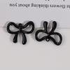 Pendientes de lazo hueco blanco perla que combinan con todo, collar, colgante, accesorios de joyería DIY, material al por mayor