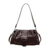 Bolsa Almofada com Fivela de Design Exclusivo Feminina 2026 Nova Grande Capacidade Ombro Único Bolsa Casual Diária Bolsa de Axila