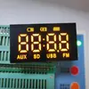 Fornecimento Direto da Fábrica Relógio de 4 Dígitos Tubo Digital LED Linha Única 7 Pinos Alta Luminosidade Luz Amarela Display de Energia Tela Digital 4626