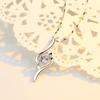 Elaine First Jewelry S925 Amor Inteligente Colgante de Plata Esterlina Estilo Coreano Elegante Lujo Ligero Collar de Piedra Hao Moda para Mujer Ins