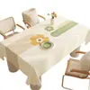 Toalha de Mesa Morandi Impermeável e à Prova de Óleo, Não Lavável, Luxo Leve, Sensação de Alta Qualidade, Resistente a Arranhões, Resistente ao Calor, Novo Modelo 2025