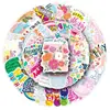 50 Pegatinas Láser Flash Película Feliz Cumpleaños Dibujos Animados de Cumpleaños Creativas Impermeables Decorativas para Bolso Pegatinas Guka