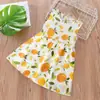 Vestido de Playa de Algodón y Seda Floral de Princesa para Niños 2026 Verano Nuevo Vestido de Tirantes para Bebé Ropa para el Hogar con Aire Acondicionado