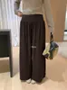 Hers Tiro Alto Dulce Otoño 2026 Estilo Coreano Sencillo Versátil Adelgazante Ceñidor de Cintura Punto Pantalones Casuales 66932