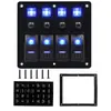 Painel de Interruptores para Uso em Motorhome e Iate 12-24V Alta Corrente Interruptor de Fusível Multi-Via Interruptor Alavanca Multifuncional