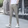 Pantalones Cortos Ajustados para Hombre de Otoño 2026, Pantalones Casuales de Seda de Hielo, Pantalones Versátiles de Pierna Recta para Hombre