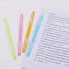 Clipes de Encadernação Plásticos Espessos de Duas Furações Tiras de Encadernação Plásticas Transparentes Coloridas Clipes de Encadernação para Perfuração de Documentos de Folhas Soltas