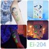 Ricklon Suministro Transfronterizo Luminoso Tatuajes Marinos Pegatinas Niños Sirena Dibujos Animados Pegatinas de Tatuajes Venta al por Mayor