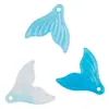 Accesorios de Cola de Sirena Acrílica con Degradado de Dos Tonos Pendientes DIY Accesorios de Joyería con Cuentas Pendientes Fantasma Colgantes