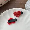 Nuevo Clip para el Cabello de Cobertura Total con Estrella de Lentejuelas Rojas de Año Nuevo para Niños con Brillo Fino Lazo Festivo para el Cabello de Niñas Accesorio para el Cabello