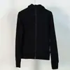 Nueva misma ropa de yoga top para mujer deportiva running fitness cárdigan con cremallera chaqueta polar suéter cálido otoño e invierno
