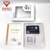 Caja de Empaque con Set de Moissanita con Código de Cintura para Verificación, Set Completo Gra de Piedras Sueltas de Moissanita Redondas y con Forma Color D Ultra-Blanco en Caja al por Mayor