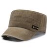 Flat Cap Homens Chapéu Militar Primavera e Verão Lavado Chapéu de Velho Homens ao ar livre Casual Duck Tongue Hat Moda Chapéu de Sol de Verão