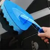 Cepillo para lavar coches cepillo de esponja de onda mango transparente cepillo de esponja triangular de EAV engrosado herramienta para lavar coches