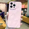 Funda de teléfono con patrón plisado esmerilado adecuada para Apple 15promax plisado 14 simple 12 color sólido 11 inyección de aceite 13