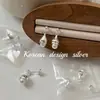 Estilo Ins Coreano Nova Moda Nicho Brincos de Luxo Brincos de Pérola Sino em Prata Esterlina S925 com Delicada Elegância