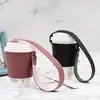 Capa de Copo de Couro PU Amazon com Alça, Manga Portátil, Manga Térmica para Copo de Café, Bolsa Tote para Copo de Bebida, Produto Quente de Venda Transfronteiriça
