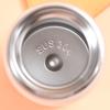 Copo Térmico a Vácuo de Camada Dupla em Aço Inoxidável 304 Personalizado, Copo de Bolso Compacto e Fofo na Cor Macaron, Copo Simples para Presente