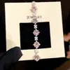 ¡Cubos de Azúcar de Colores Crystal! Pulsera Deslumbrante con Broche de Flor de Circonita Pulsera de Lujo Ligero de Alta Gama Pulsera Fresca Versátil de Nicho